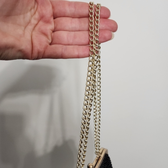 Vintage Style By Du Val Black Beaded Evening Bag - Picture 9 of 14